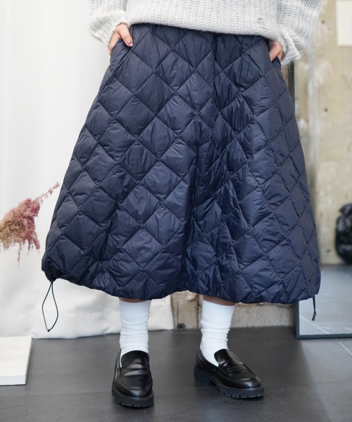 美品【タイオン】EXTRA ダウン スカート フレア M ダウン95% 最高級