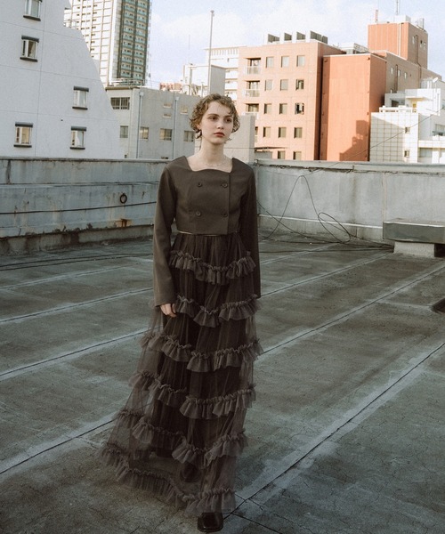 et.UNiVER ドレス Tiered tulle Skirt+JK : ZOZOTOWN Yahoo!店 - 通販