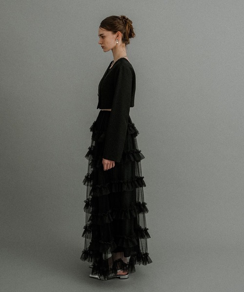 et.UNiVER ドレス Tiered tulle Skirt+JK : ZOZOTOWN Yahoo!店 - 通販