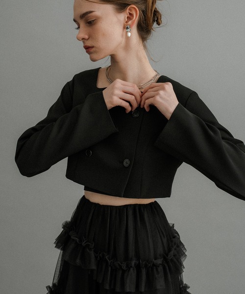 【専用】【et.UNiVER】Tiered tulle Skirt+JK et.UNiVER ドレス Tiered tulle Skirt+JK : ZOZOTOWN Yahoo!店 - 通販