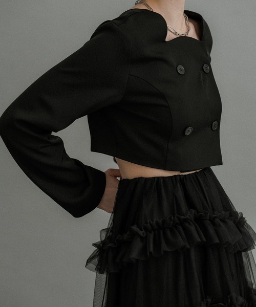【専用】【et.UNiVER】Tiered tulle Skirt+JK Tiered tulle Skirt+JK（ドレス）｜et.UNiVER（エトユニベール）の