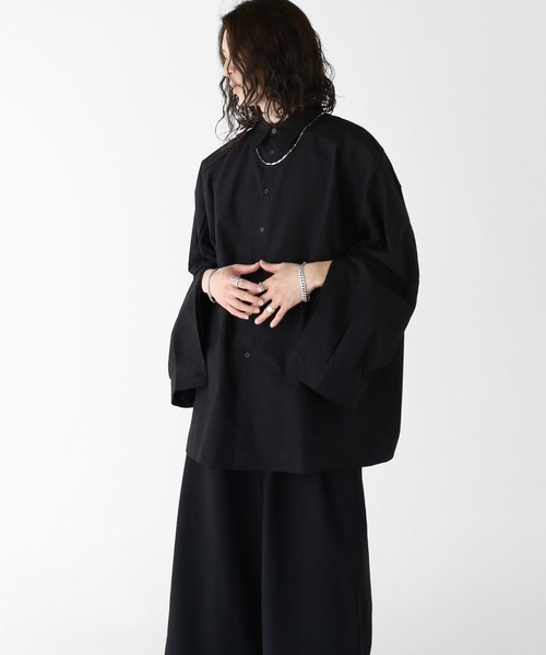 「minsobi」 長袖シャツ FREE ブラック メンズ_画像3