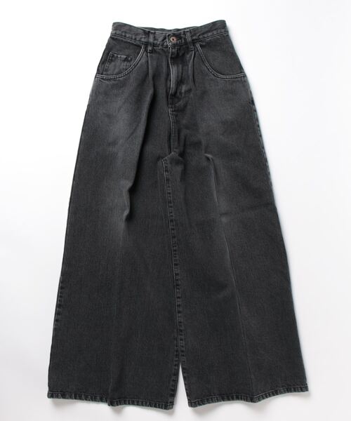 「FRAY I.D」 デニムパンツ 1 ブラック レディース_画像2