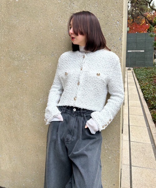 「FRAY I.D」 デニムパンツ 1 ブラック レディース_画像4