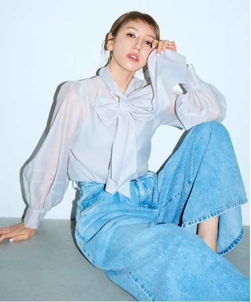 「FRAY I.D」 デニムパンツ 1 ブラック レディース_画像5