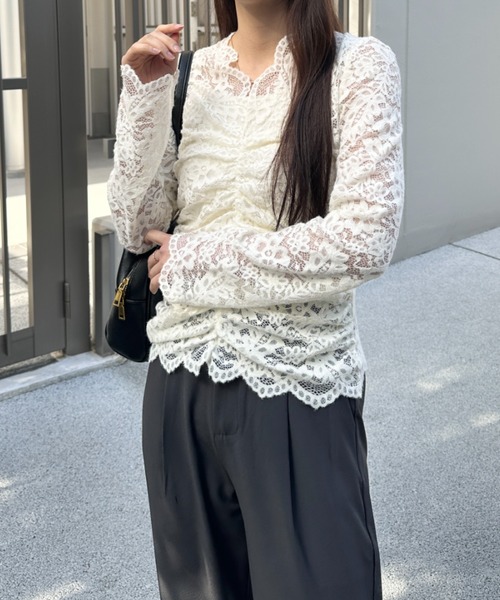 tシャツ 花柄レースVネックカットソー レディース : ZOZOTOWN Yahoo!店