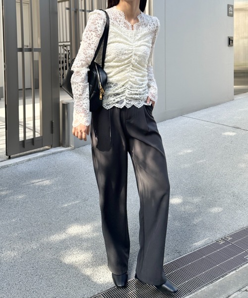 tシャツ 花柄レースVネックカットソー レディース : ZOZOTOWN Yahoo!店