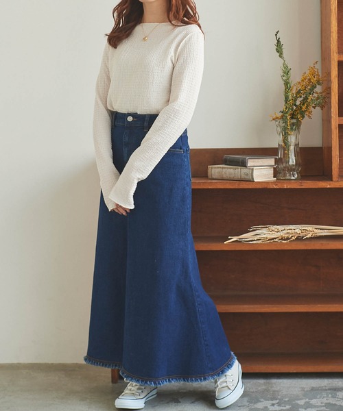 「mil」 スカート X-SMALL オフホワイト レディース_画像6