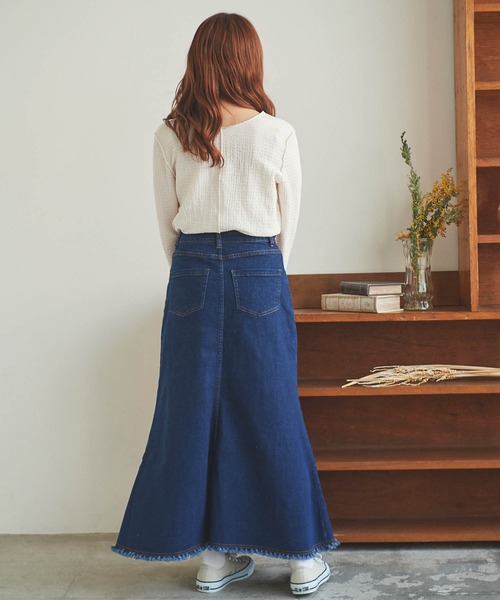 「mil」 スカート X-SMALL オフホワイト レディース_画像9