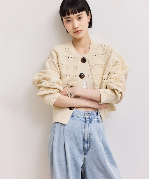 ADAM ET ROPE'（アダムエロペ） カーディガン 「WEB限定」mixパターン