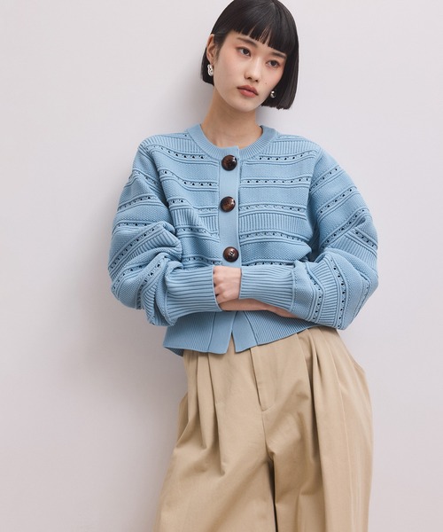 ADAM ET ROPE'（アダムエロペ） カーディガン 「WEB限定」mixパターン