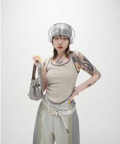 「XU」 ニットキャップ ONE SIZE アイボリー メンズ_画像9