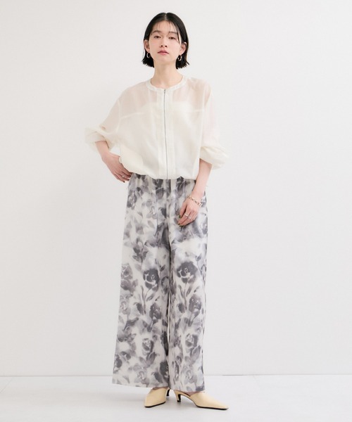 LE CERCLE par rope' ワイドパンツ パンツ フラワーアソートプリント