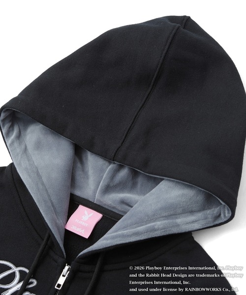 PLAYBOY（プレイボーイ） パーカー × X-girl COMPACT ZIP UP SWEAT