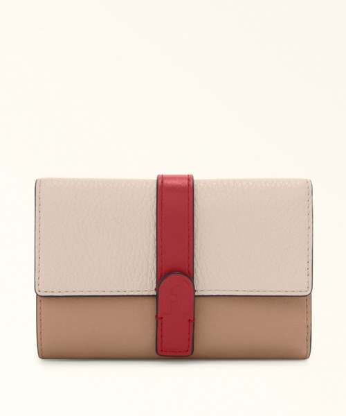 【新品】FURLA　財布　ピンクベージュ系 新品未使用 FURLA ピンクベージュ長財布 箱付き ラウンドファスナー