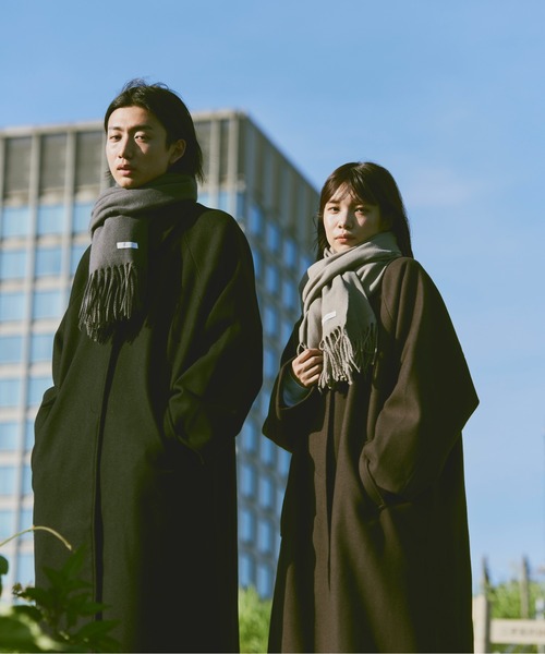 flaner ステンカラーコート　ブラック　M flaner ステンカラーコート MEDIUM ブラック レディース : ZOZOTOWN