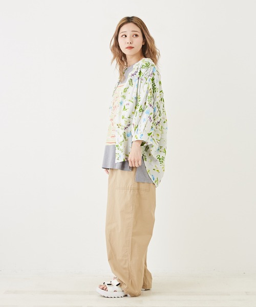 「CUBE SUGAR」 7分袖ブラウス M ミント レディース_画像3