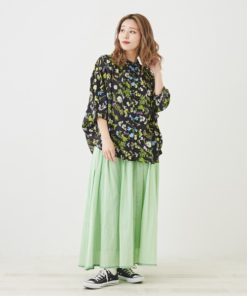 「CUBE SUGAR」 7分袖ブラウス M ミント レディース_画像5
