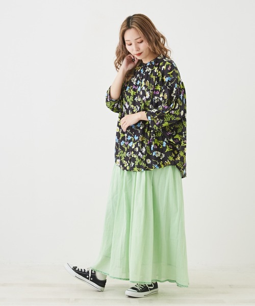「CUBE SUGAR」 7分袖ブラウス M ミント レディース_画像6