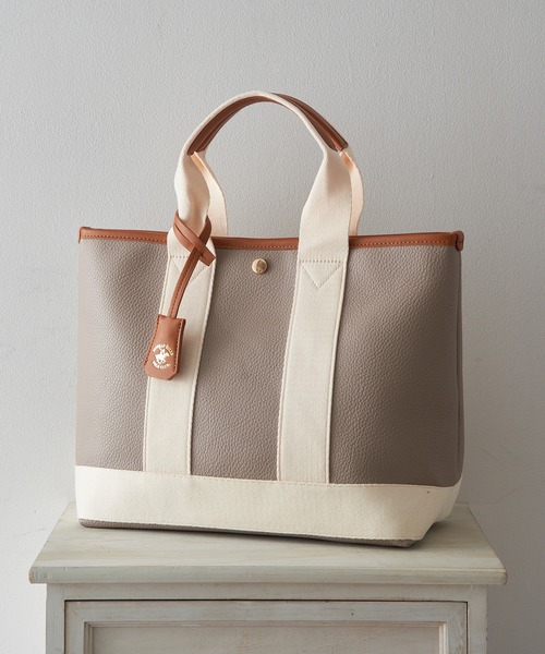 「BEVERLY HILLS POLO CLUB」 トートバッグ FREE グレー レディース_画像3