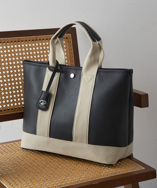 「BEVERLY HILLS POLO CLUB」 トートバッグ FREE グレー レディース_画像4