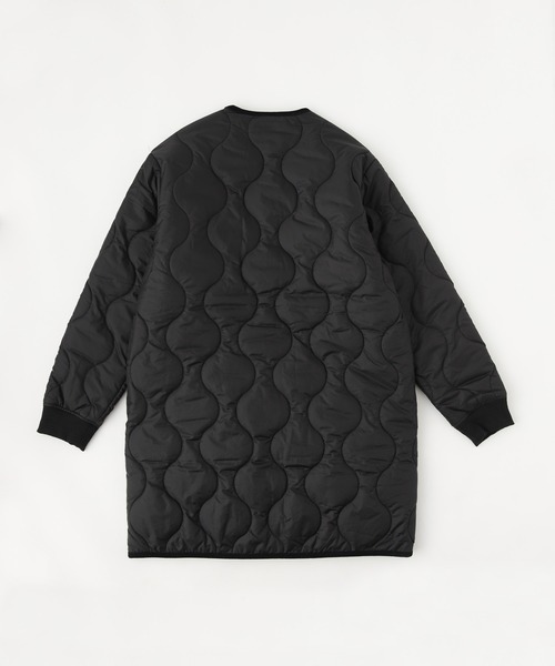 「UNIVERSAL OVERALL」 ノーカラーコート LARGE ベージュ レディース_画像3