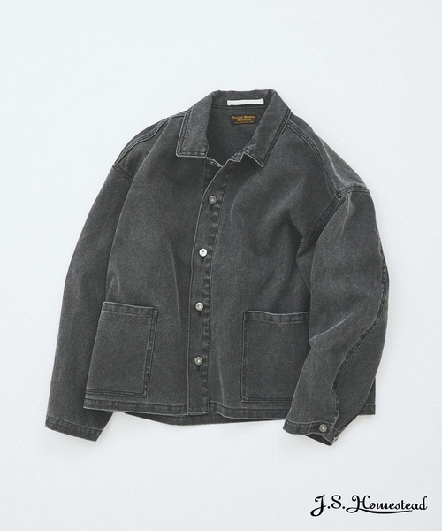 「JOURNAL STANDARD J.S HOMESTEAD」 デニムジャケット LARGE ブラウン メンズ_画像2