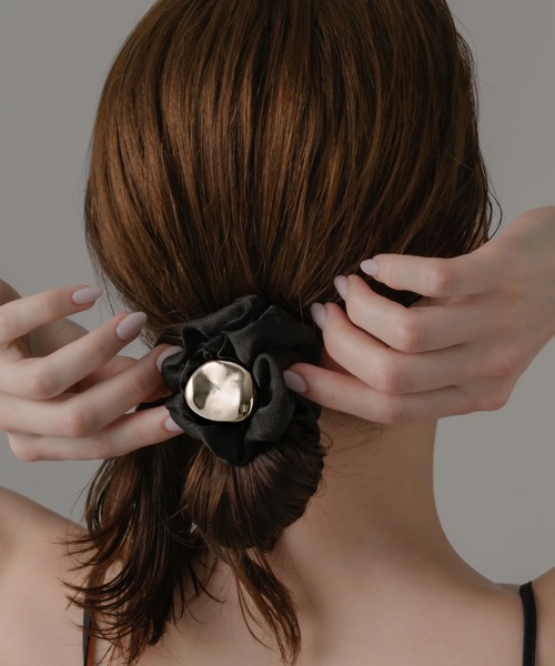 「muku」 シュシュ FREE ブラック レディース_画像8