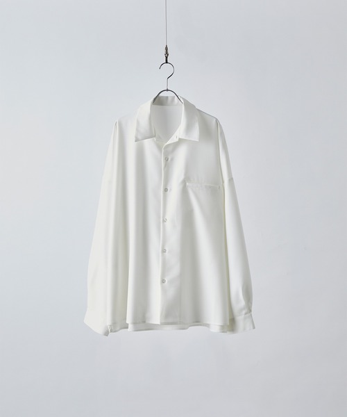 「cussil」 長袖シャツ M グレイッシュベージュ メンズ_画像2