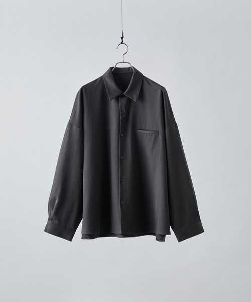 「cussil」 長袖シャツ M グレイッシュベージュ メンズ_画像8