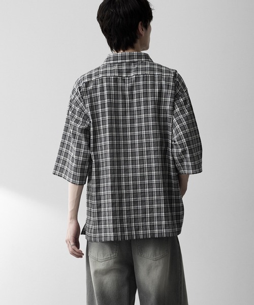 RUUBON シャツ 半袖 「RUUBON」airy half sleeve box shirt/エアリー