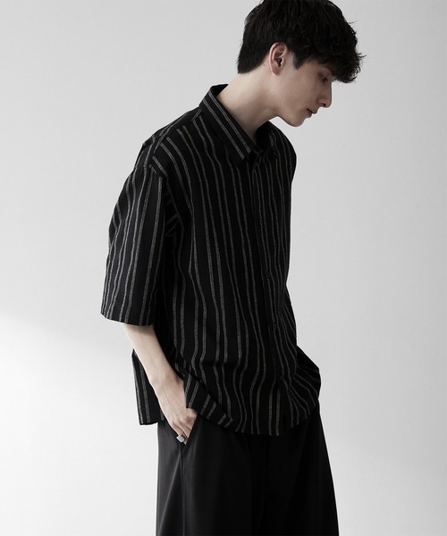 RUUBON シャツ 「RUUBON」airy half sleeve box shirt/エアリーハーフ