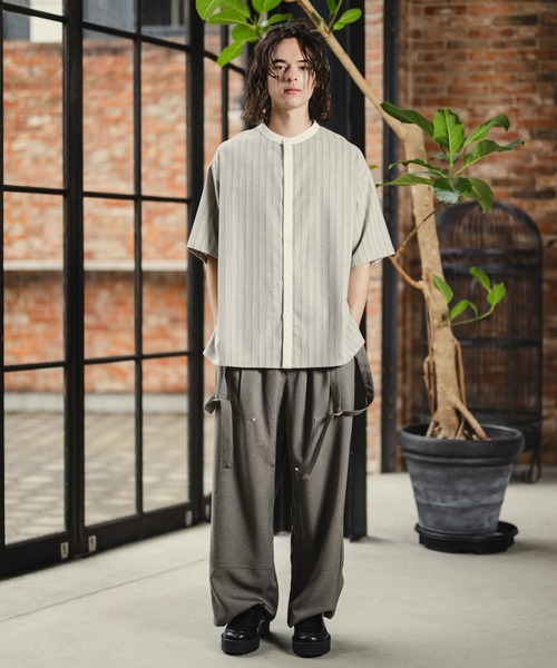 「Casper John」 パンツ SMALL グレイッシュベージュ メンズ_画像2
