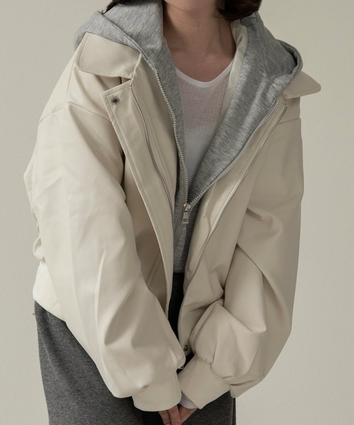 lawgy（ラウジー） ブルゾン アウター hooded docking short blouson