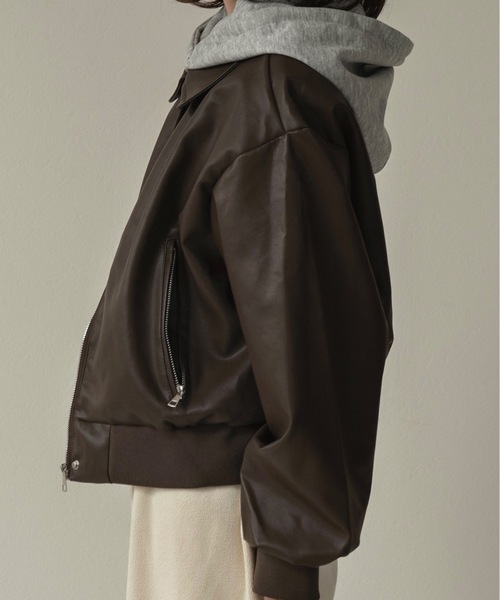 lawgy（ラウジー） ブルゾン アウター hooded docking short blouson 