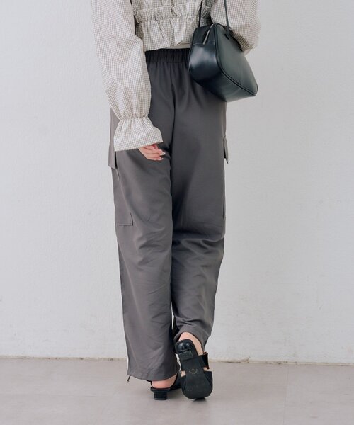 ANOTHER BRANCH OLIVE des OLIVE カーゴパンツ 脇ライン入りカーゴ