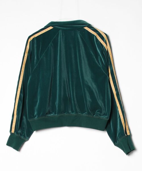 「BEAMS BOY」 ジャージブルゾン ONE SIZE グリーン レディース_画像2