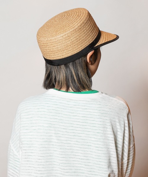 CA4LA ベージュ 麦わら帽子 CA4LA（カシラ） キャップ - ベージュ レディース : ZOZOTOWN Yahoo!店