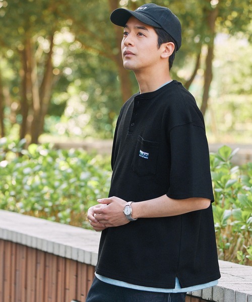 THE CRAFT CREW PRODUCTS ヘンリーネック tシャツ 「UNNOTICEシリーズ