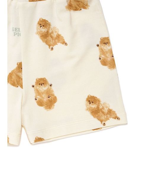 新品　ジェラピケ　ポメラニアン　ドッグワンポイントTシャツ　ショートパンツ gelato pique（ジェラートピケ） 出産祝い 「ラッピング済み」「BABY