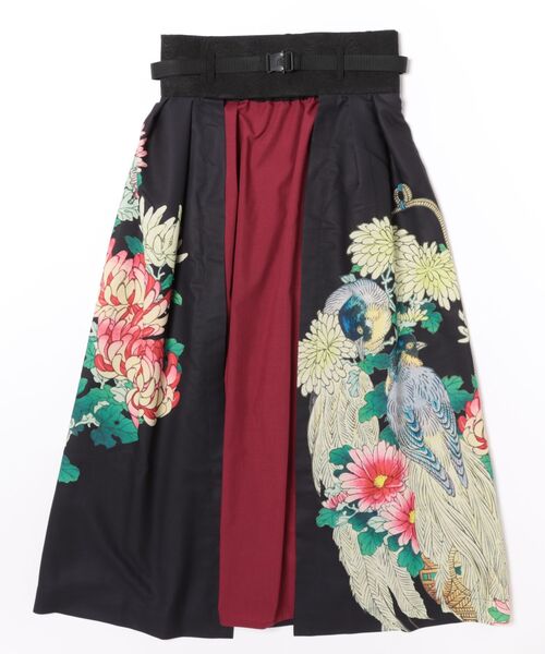 カヤ スカート 「カヤ」花鳥 重ね着用スカート : ZOZOTOWN Yahoo!店