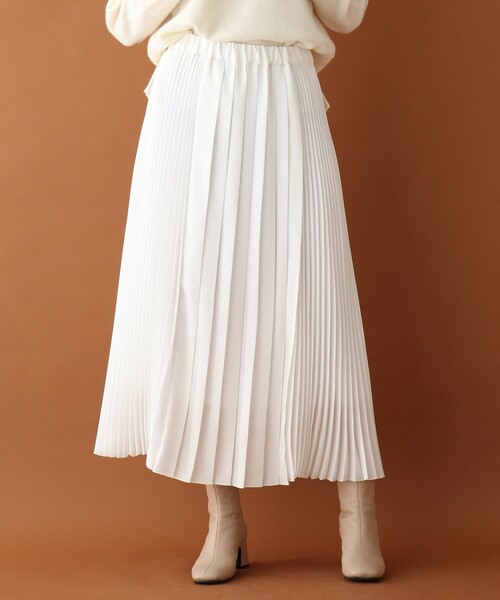 「DRESSTERIOR」 プリーツスカート 38 ホワイト レディース_画像8