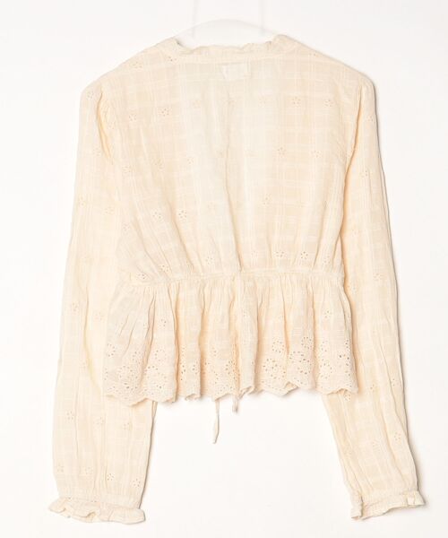 「cotton on」 ドット柄長袖ブラウス 38 ベージュ レディース_画像2