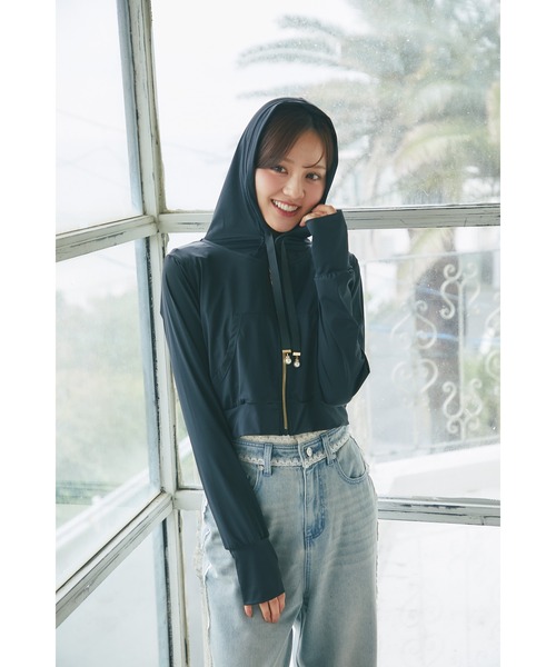 tocco closet（トッコ クローゼット） パーカー UVカット＆接触冷感