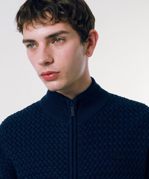 「LACOSTE」 カーディガン 4 ネイビー メンズ_画像7