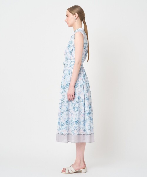 シャツワンピース Coral プリントローンシャツフレア ワンピースの画像