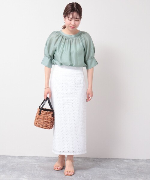 「NOLLEY'S」 半袖ブラウス 38 ラベンダー レディース_画像7
