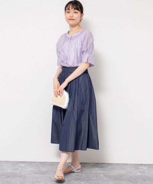 「NOLLEY'S」 半袖ブラウス 38 ラベンダー レディース_画像9
