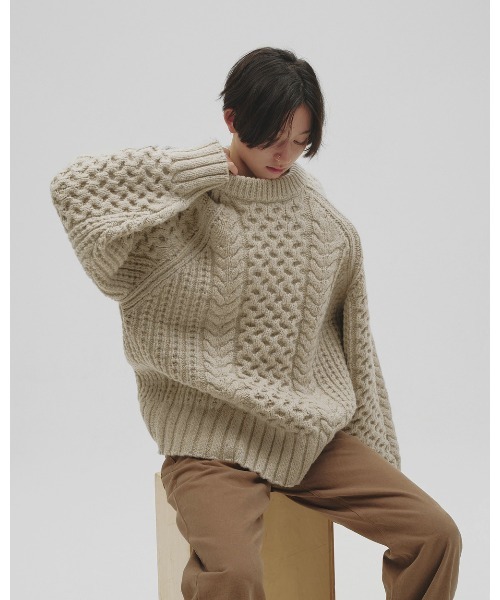 ニット セーター Cable Over Knit レディースの画像