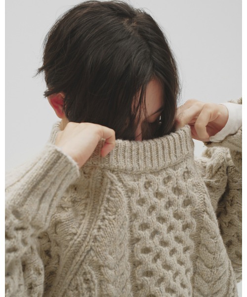 ニット セーター Cable Over Knit レディースの画像